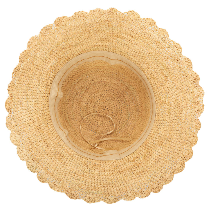 Sand Dollar - Hand Crochet Bucket Hat with Scalloped Brim (RHM6216)