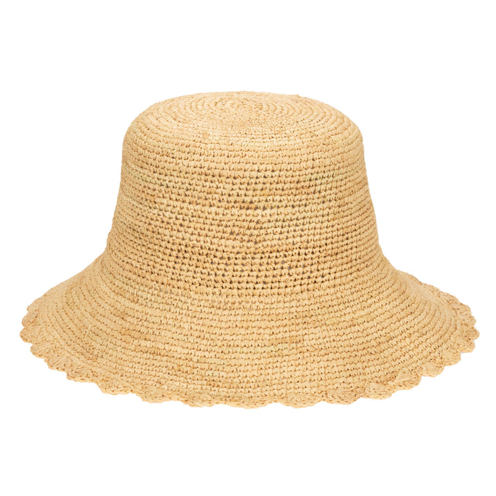 Sand Dollar - Hand Crochet Bucket Hat with Scalloped Brim (RHM6216)