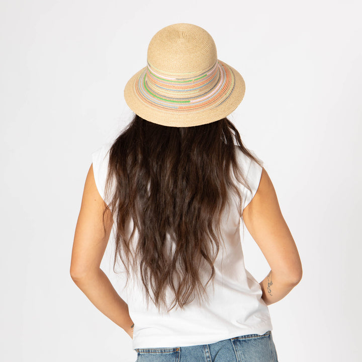 Milta - Mixed Crochet Raffia Bucket Hat