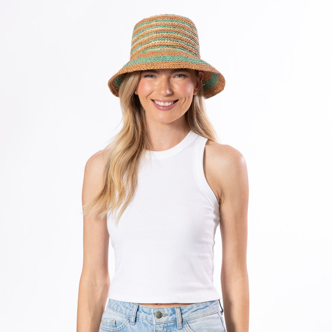 Daisy - Raffia Bucket Hat-BUCKET-San Diego Hat Company