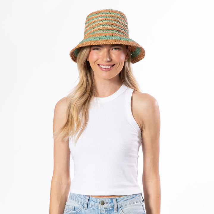 Daisy - Raffia Bucket Hat-BUCKET-San Diego Hat Company