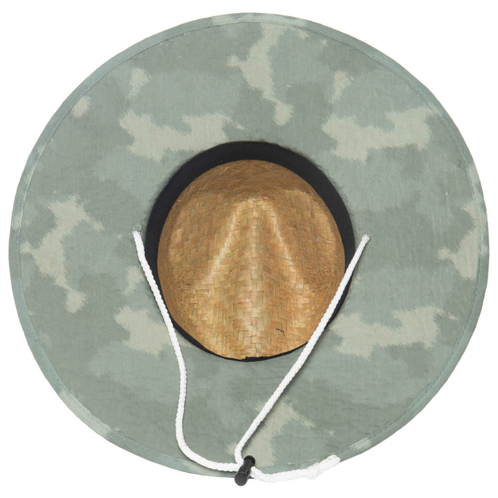 Mens Straw Lifeguard with Abstract Camo Under-brim (RSM5963)
