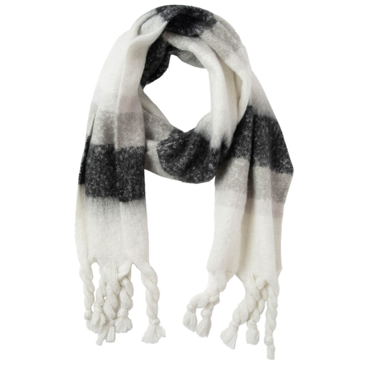 Harper - Woven Scarf with Tassled Ends (SC93177SDH)