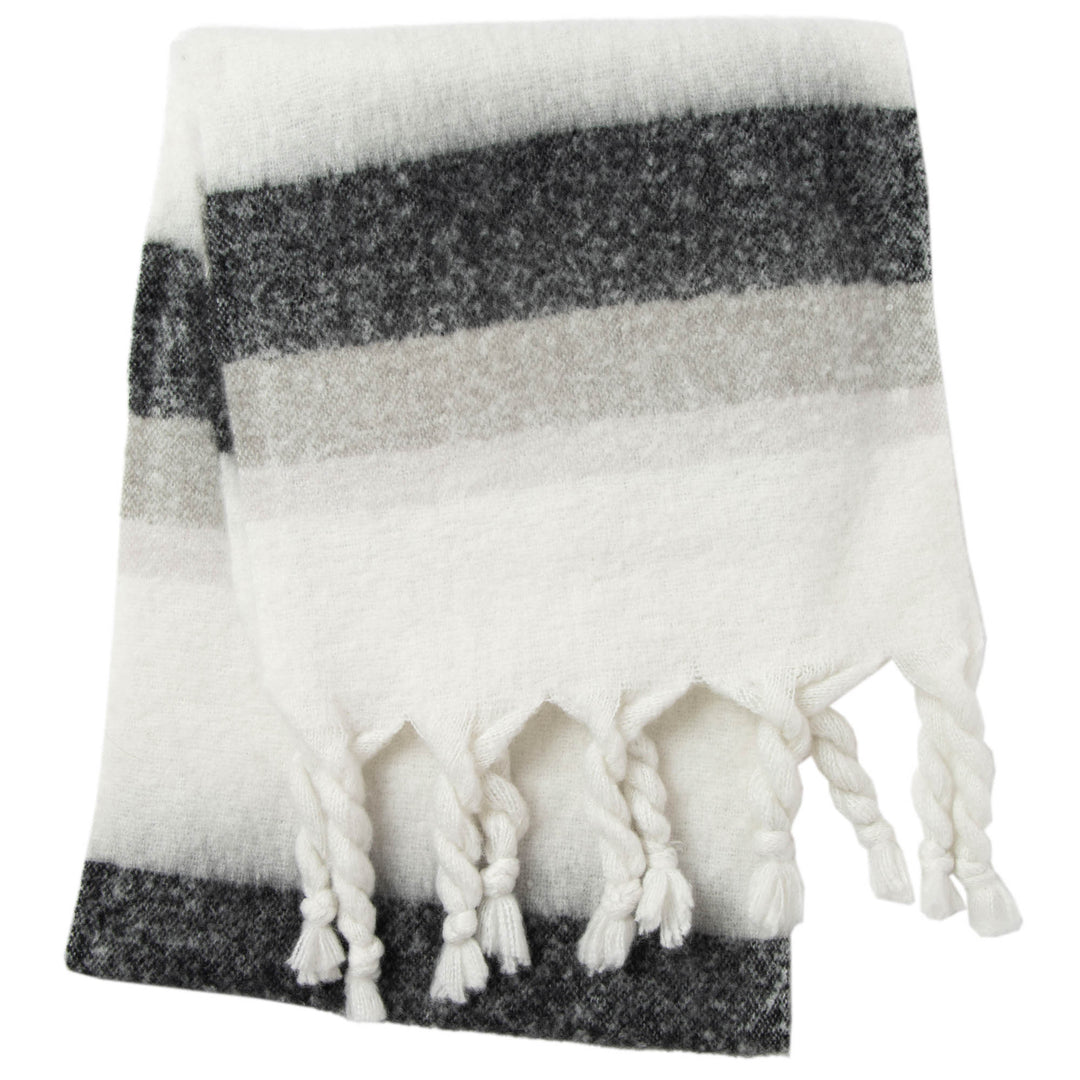 Harper - Woven Scarf with Tassled Ends (SC93177SDH)