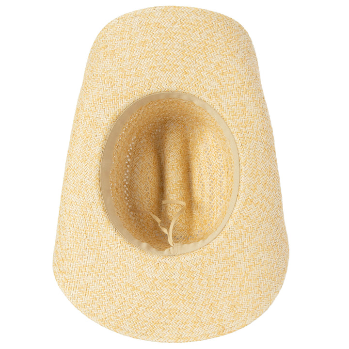 Annie - Woven Toyo Straw Cowboy with Wire Brim