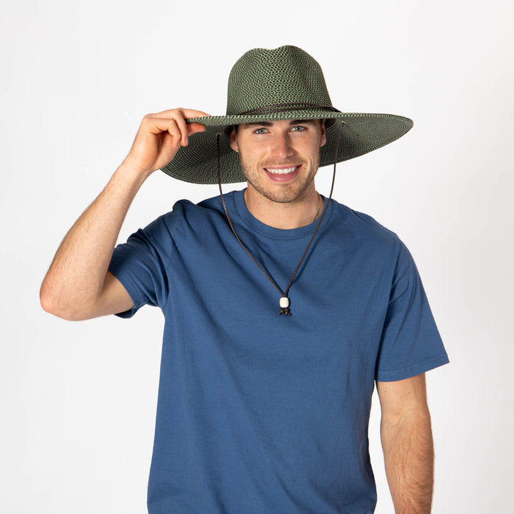 El Campo - Pinched Ultrabraid Wide Brim With Chin Cord (UBL420)