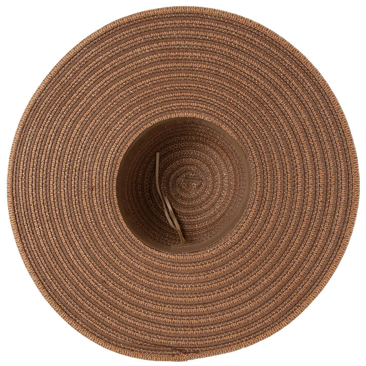 Wide Brim Floppy Sun Hat with Gold Lurex (UBL6836)