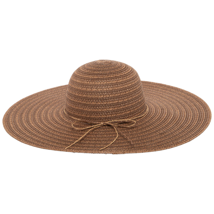 Wide Brim Floppy Sun Hat with Gold Lurex (UBL6836)