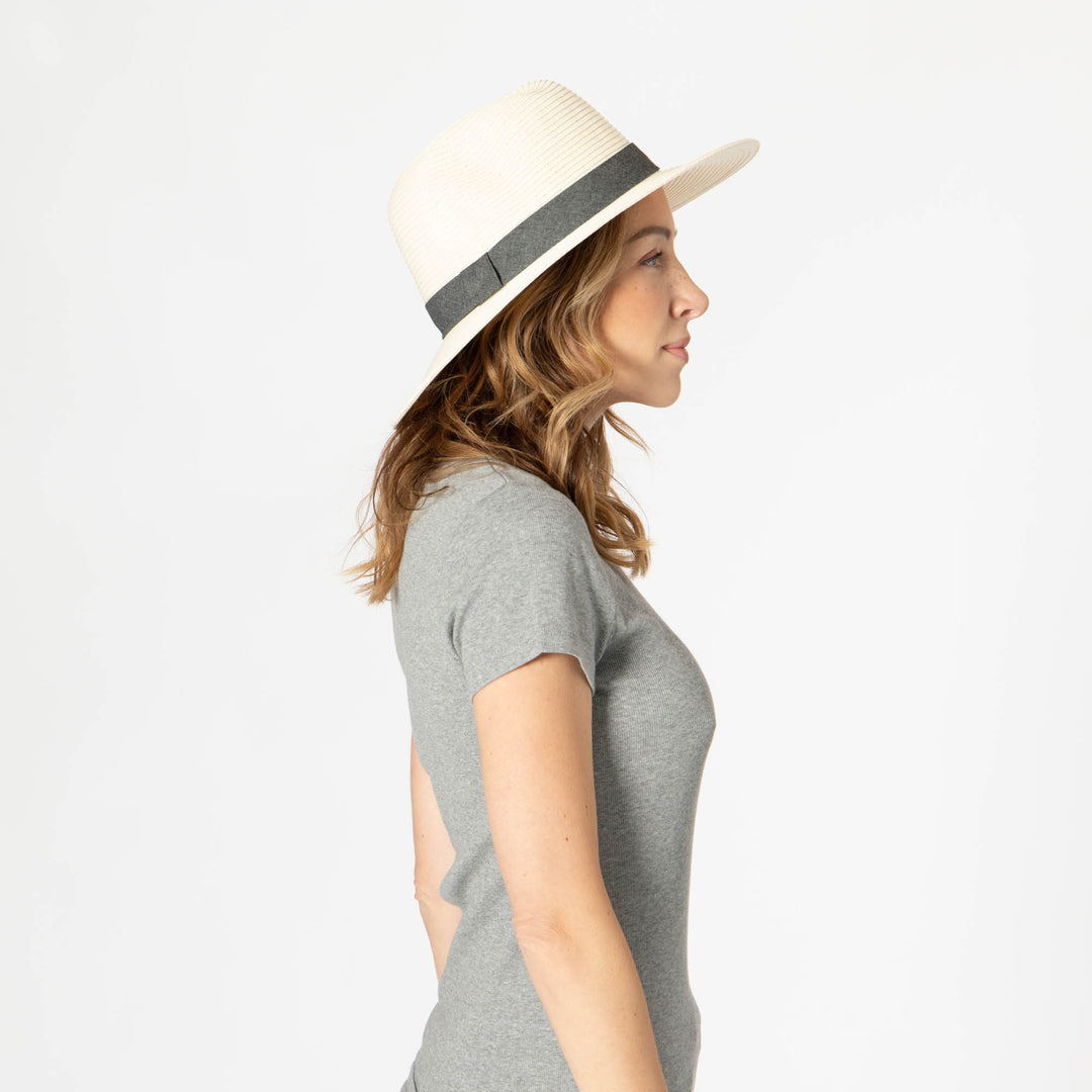 Out of Office -  Ultrabraid Fedora With Chambray Band (UBM4457)