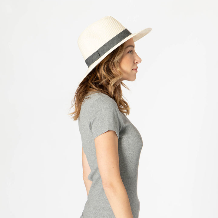 Out of Office -  Ultrabraid Fedora With Chambray Band (UBM4457)