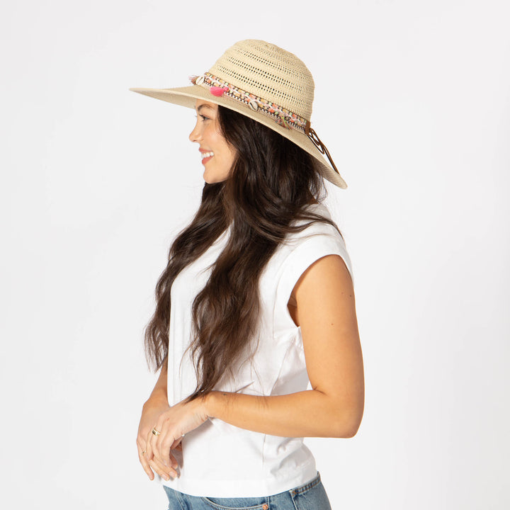 Maria - Open Weave Pattern Sun Hat