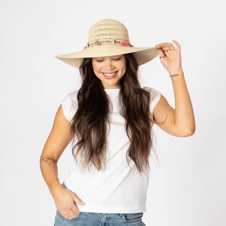Maria - Open Weave Pattern Sun Hat