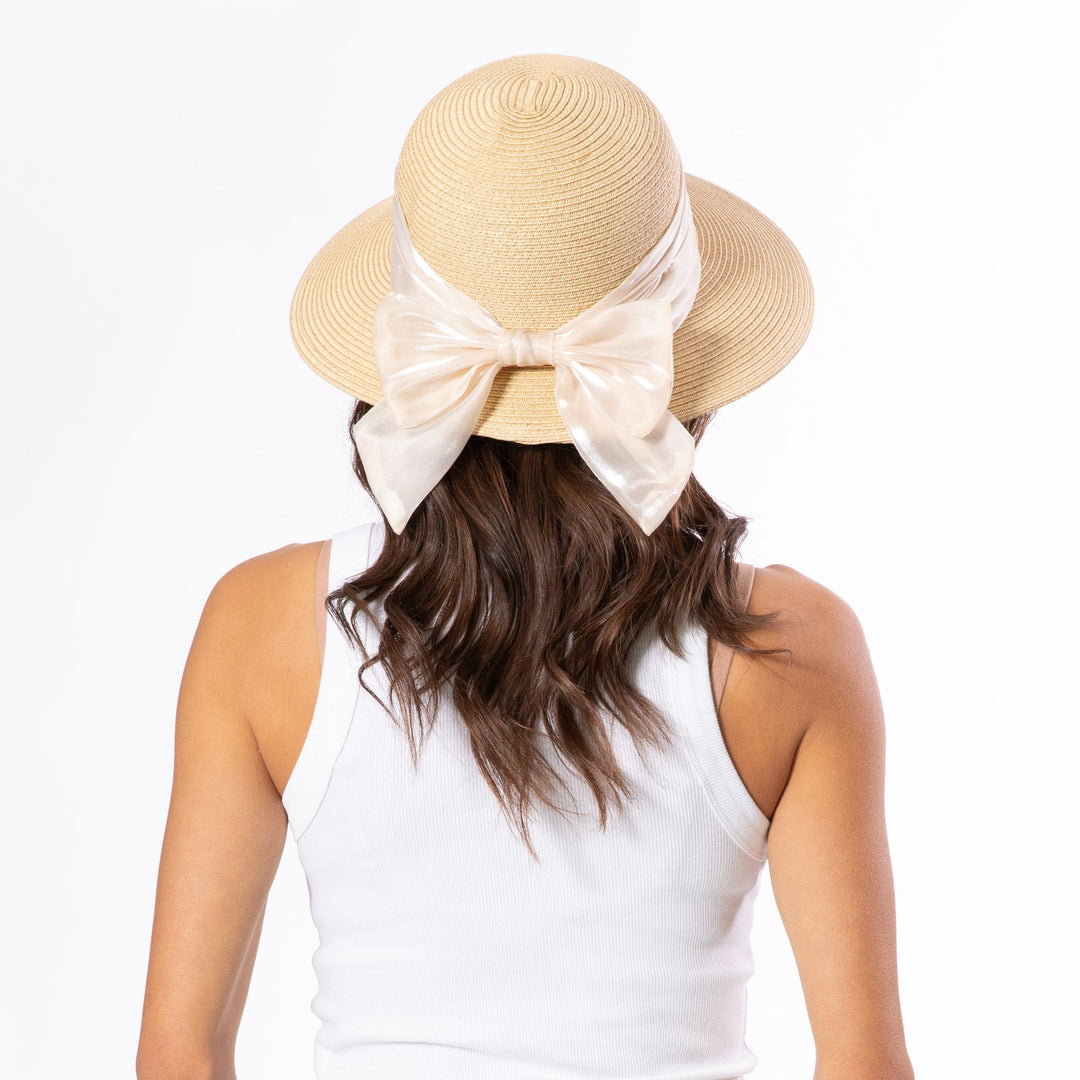 Grace - Ultrabraid Face Saver with Bow Band-FACE SAVER-San Diego Hat Company