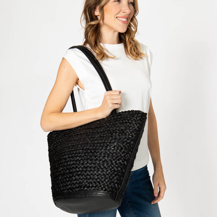 Maya - Raffia Structured Tote