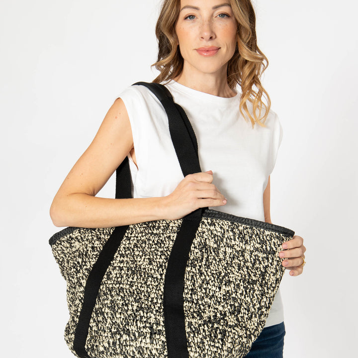Anita - Crochet Tote with Hat Holder