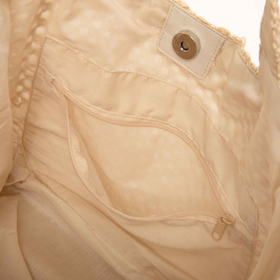 CAPSULE 3: Cora Crochet Raffia Hand Bag-BAG-San Diego Hat Company