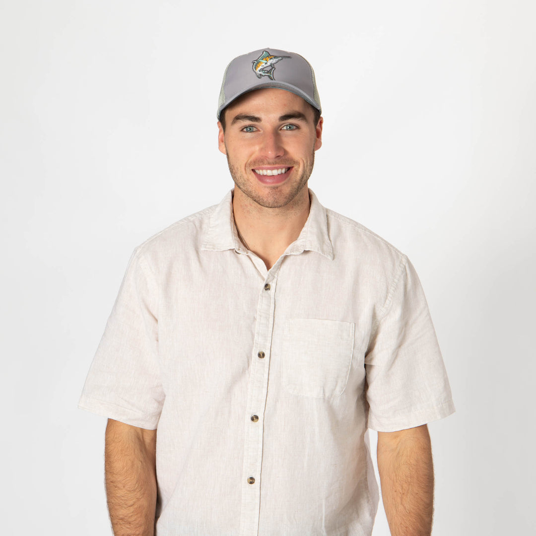 Water Performance - Mens Fish Patch Trucker Hat