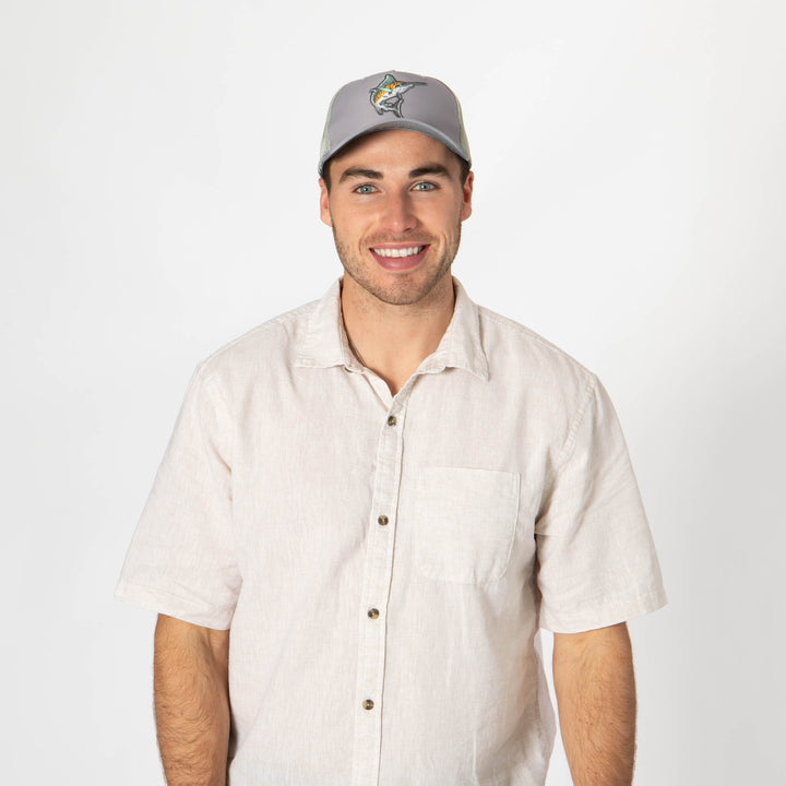 Water Performance - Mens Fish Patch Trucker Hat