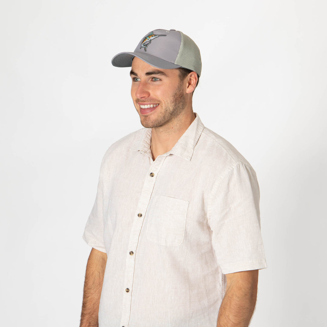 Water Performance - Mens Fish Patch Trucker Hat