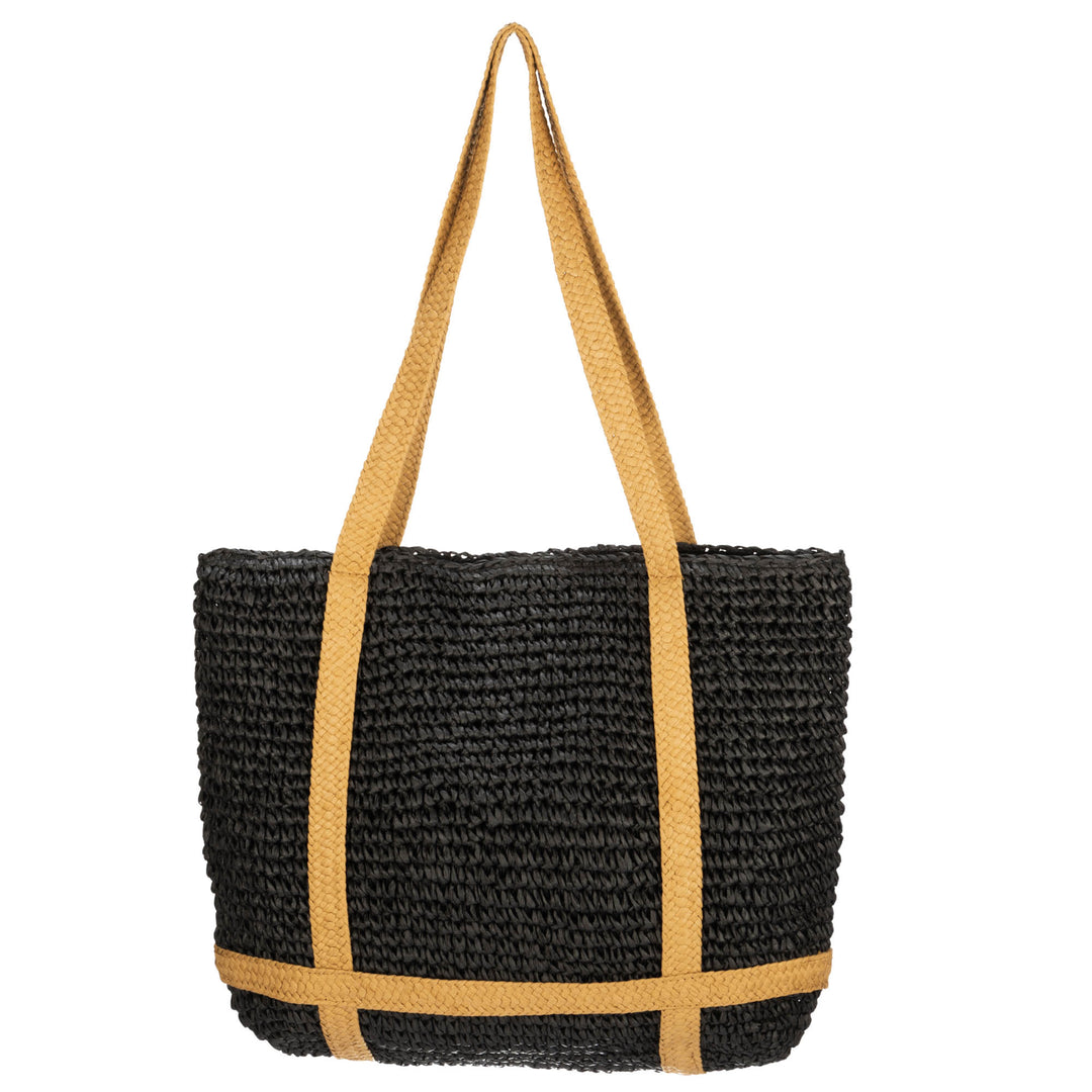 Day Trip - Woven Tote with hat Holder Straps