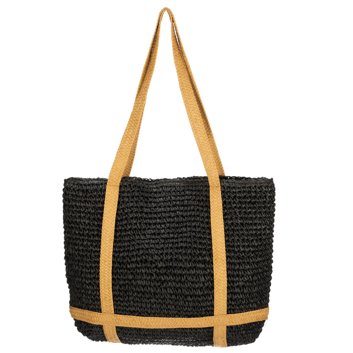 Day Trip - Woven Tote with hat Holder Straps