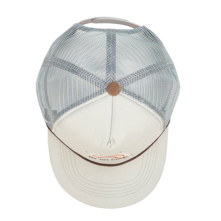 Cut and Sew Trucker Hat with "See the Good" Rainbow Graphic