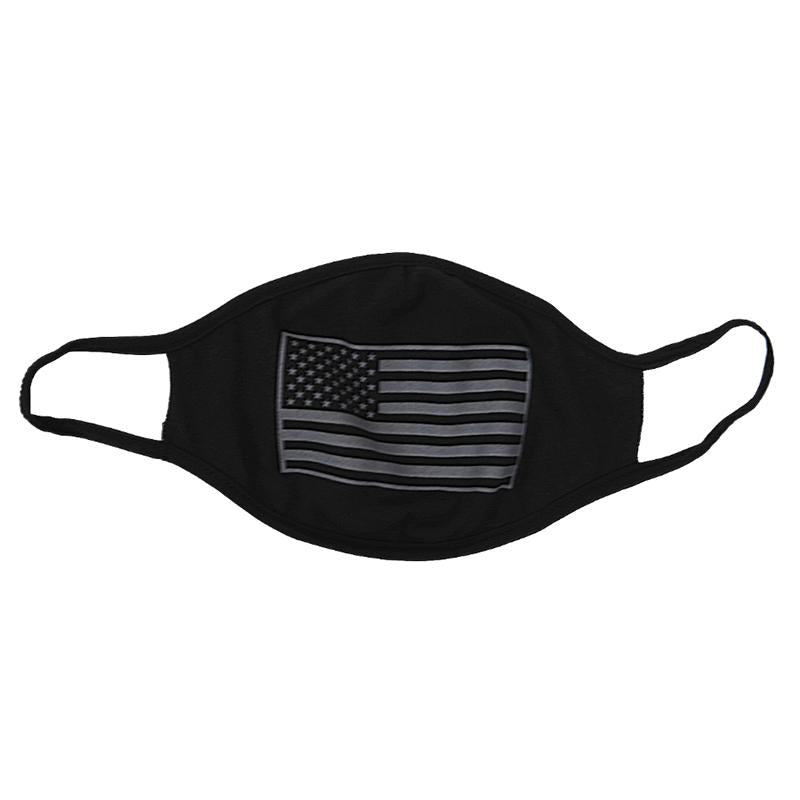Black American Flag Face Cover