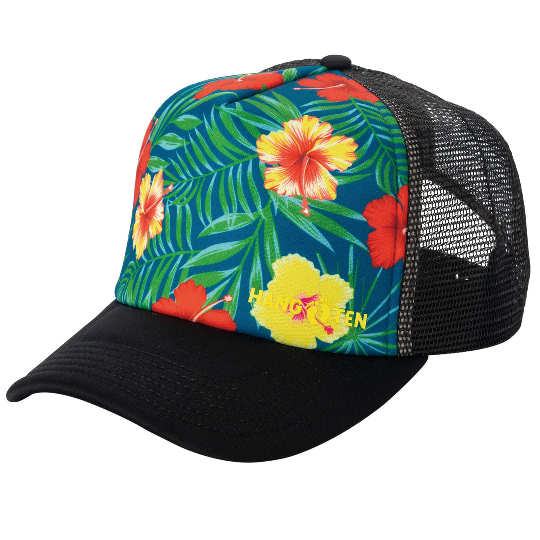 Hang Ten Sublimated Trucker Hat with Mesh Back - HTC1119