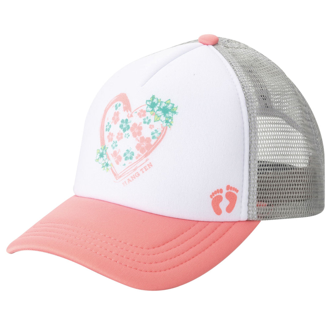 Hang Ten Kids Foam Front Screen Printed Trucker Hat - HTK3003