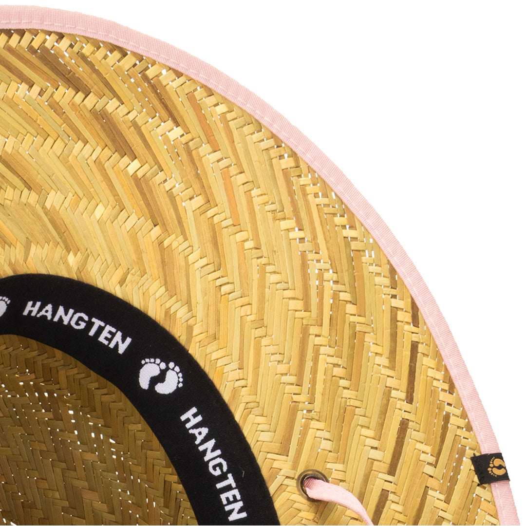 Hang Ten Lifeguard Hat with Pop Color Band and Binding Chin Cord - HTL1101