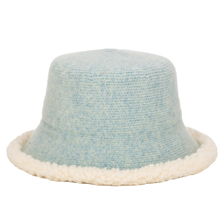 Burr Oak - Machine Knit Wool Blend Bucket with Shearling Edge (KNH1512)
