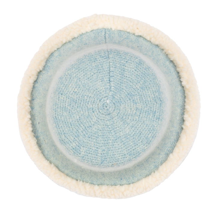 Burr Oak - Machine Knit Wool Blend Bucket with Shearling Edge (KNH1512)