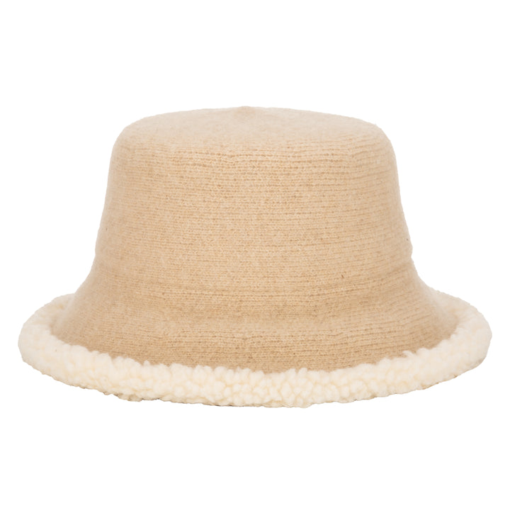 Burr Oak - Machine Knit Wool Blend Bucket with Shearling Edge (KNH1512)