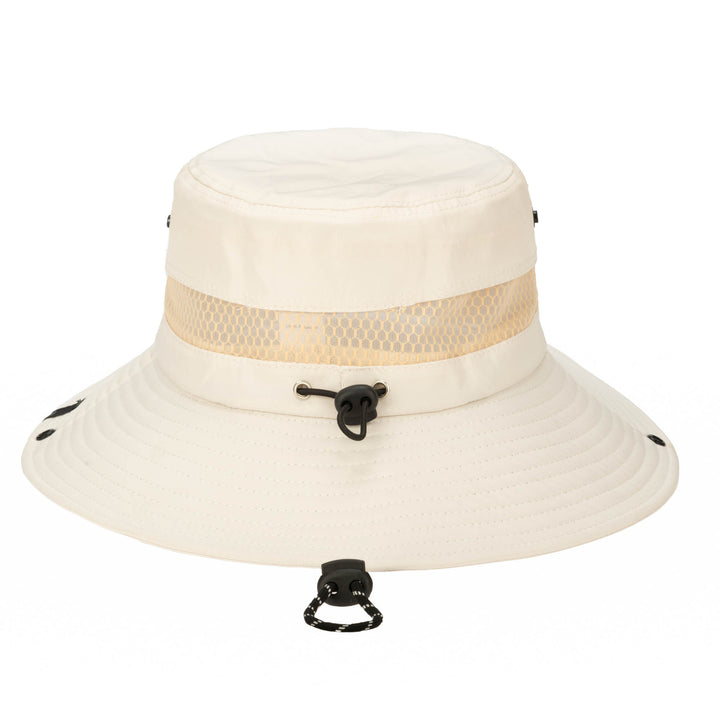 Outdoor Boonie Hat with Neck Flap and Adjustable Chin Cord