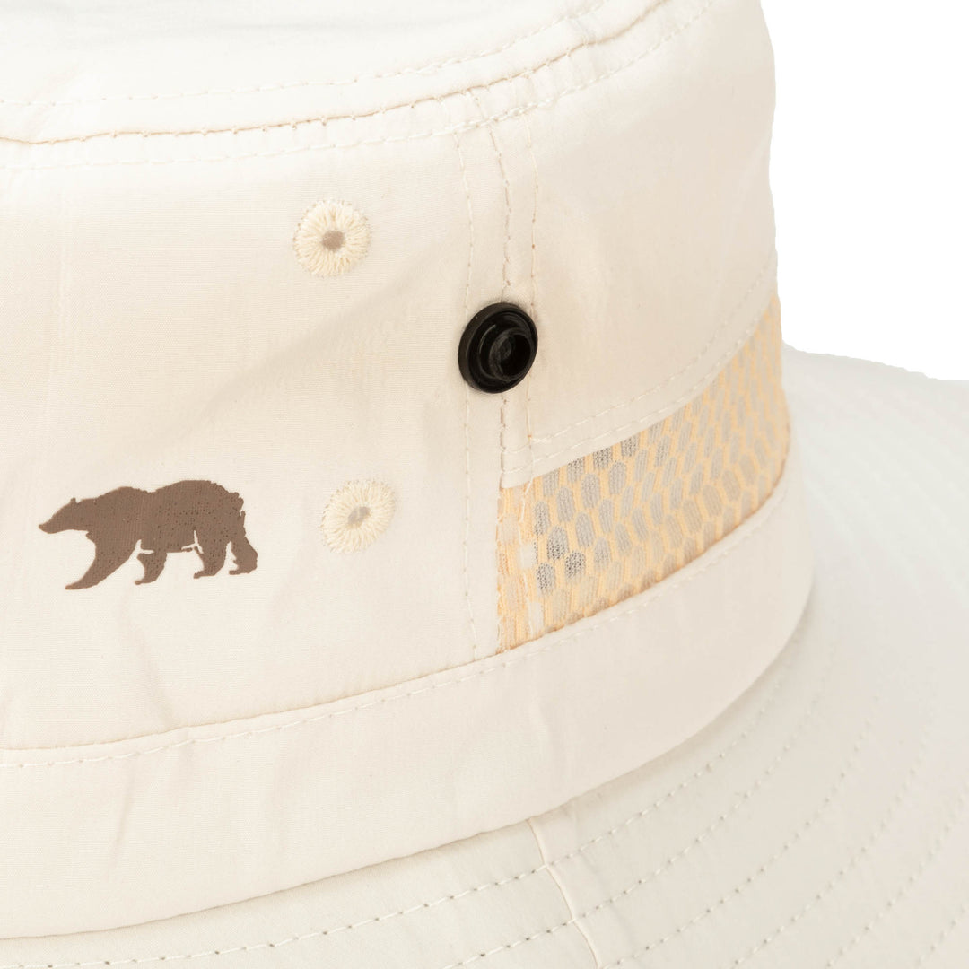 Outdoor Boonie Hat with Neck Flap and Adjustable Chin Cord