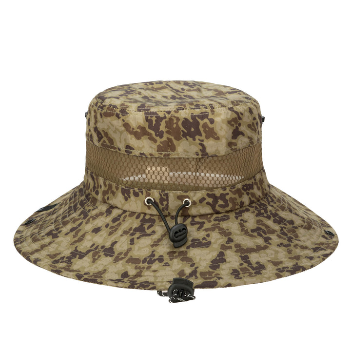 Outdoor Boonie Hat with Neck Flap and Adjustable Chin Cord