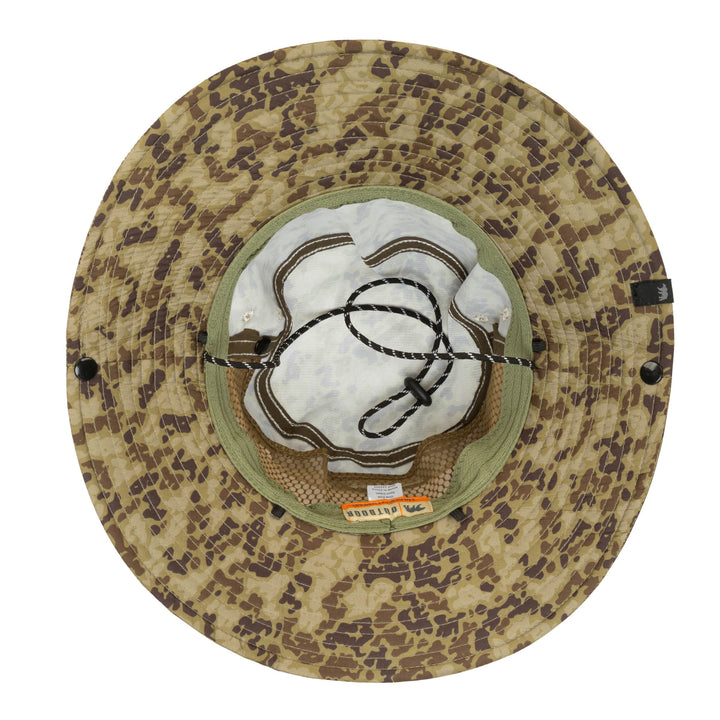 Outdoor Boonie Hat with Neck Flap and Adjustable Chin Cord