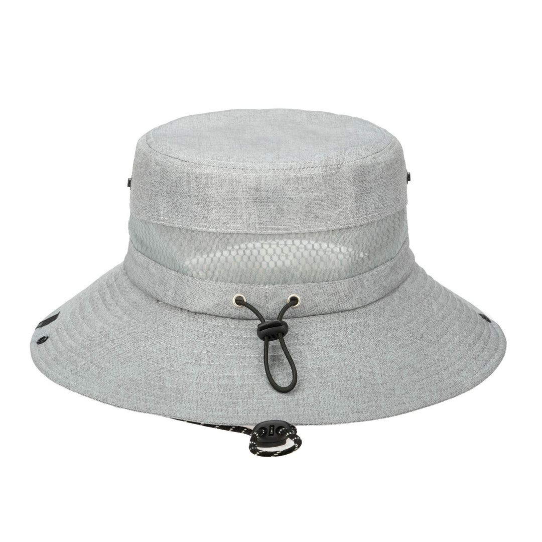 Outdoor Boonie Hat with Neck Flap and Adjustable Chin Cord