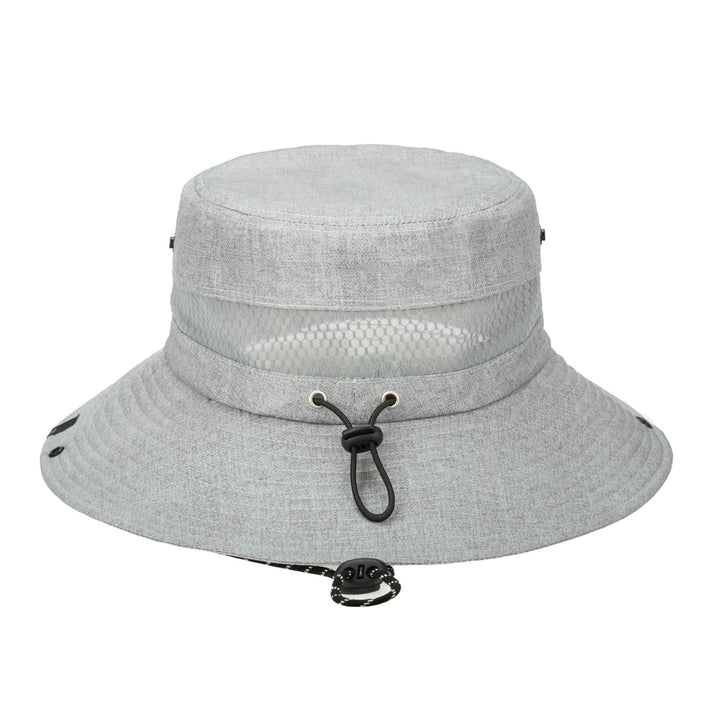 Outdoor Boonie Hat with Neck Flap and Adjustable Chin Cord