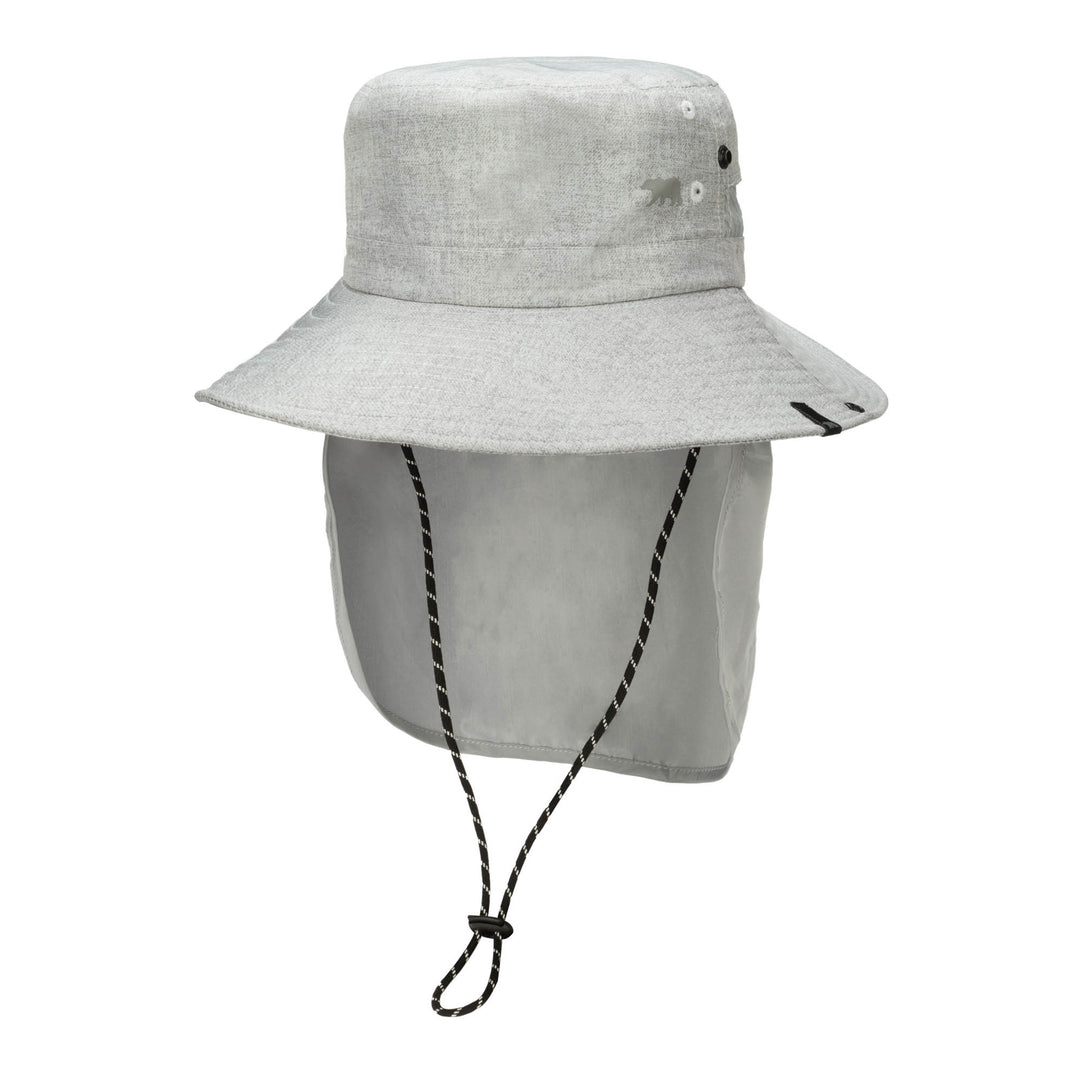 Outdoor Boonie Hat with Neck Flap and Adjustable Chin Cord
