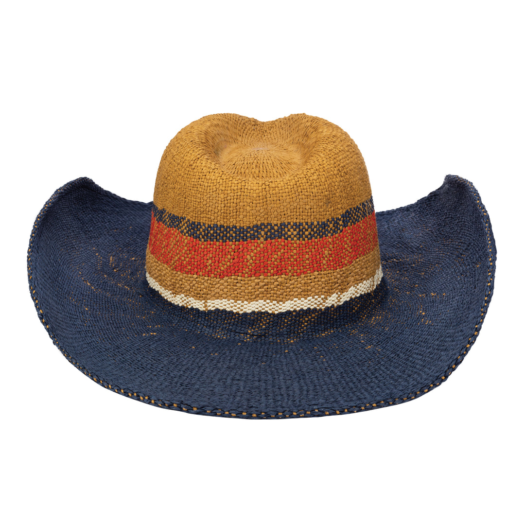 Take Me - Paper Striped Cowboy With Wired Brim (PBC1040)