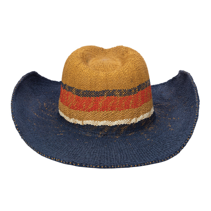 Take Me - Paper Striped Cowboy With Wired Brim (PBC1040)