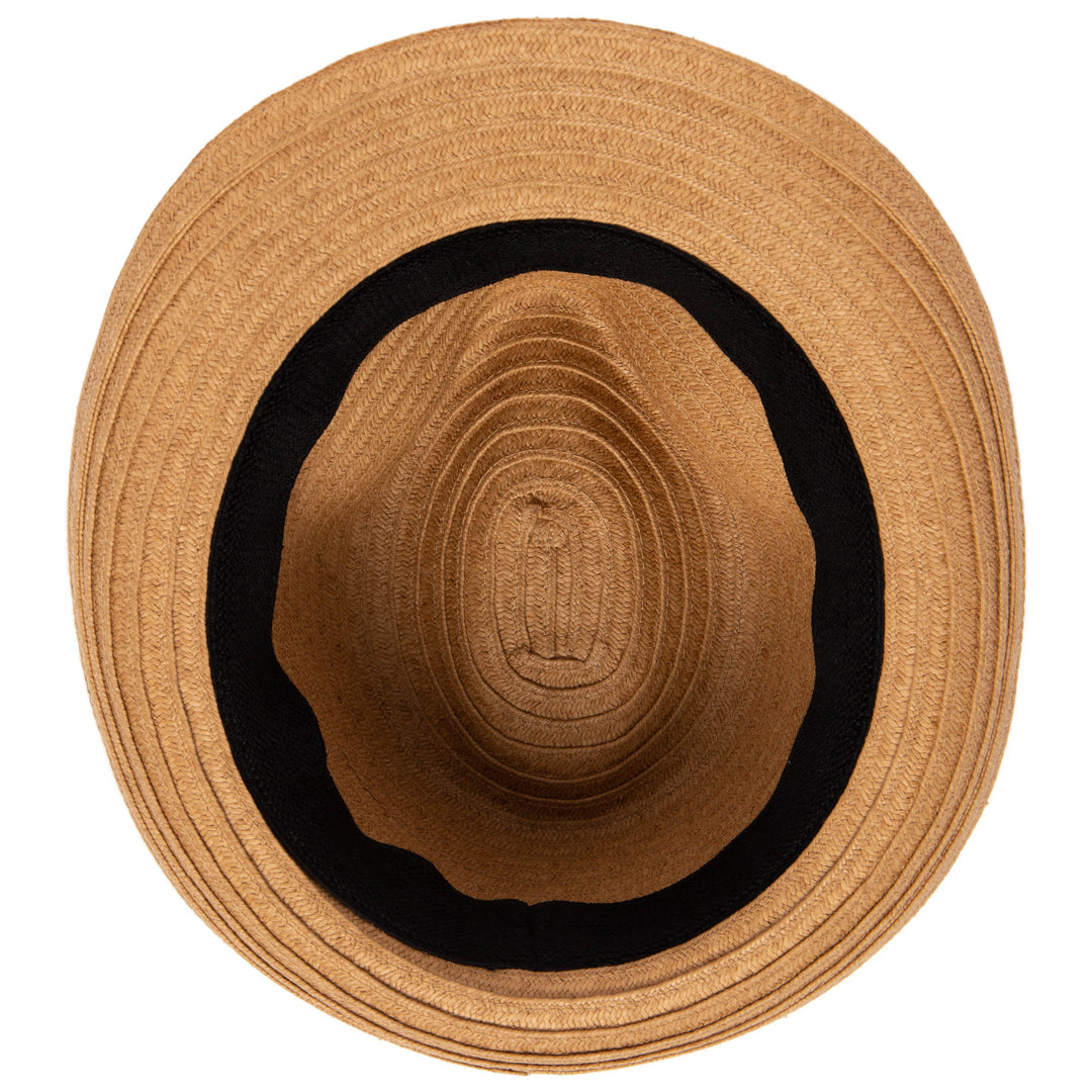 Paperbraid Stingy Brim Fedora with Layered Bands