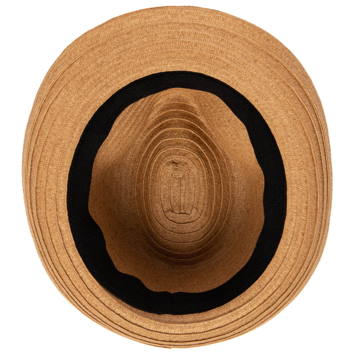 Paperbraid Stingy Brim Fedora with Layered Bands