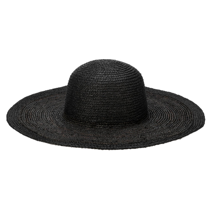 Elegant - Raffia Braid Round Crown Floppy Sun Hat
