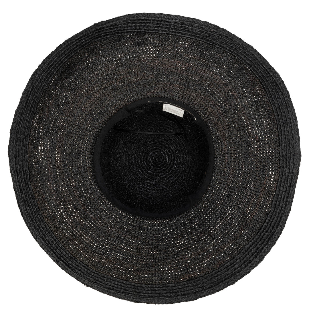 Elegant - Raffia Braid Round Crown Floppy Sun Hat