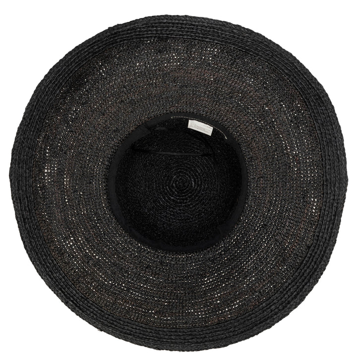 Elegant - Raffia Braid Round Crown Floppy Sun Hat