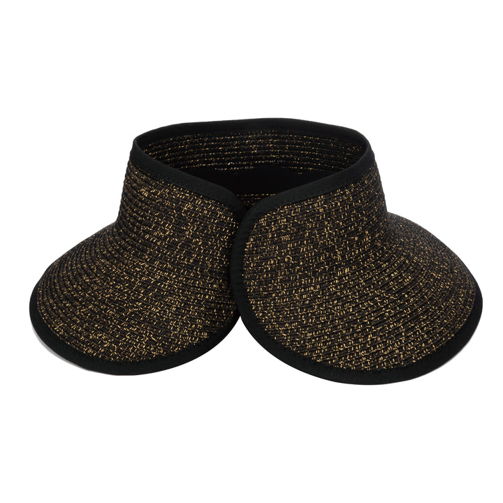 Shimmer - Ultrabraid Mini Roll Up Visor W/ Gold Lurex
