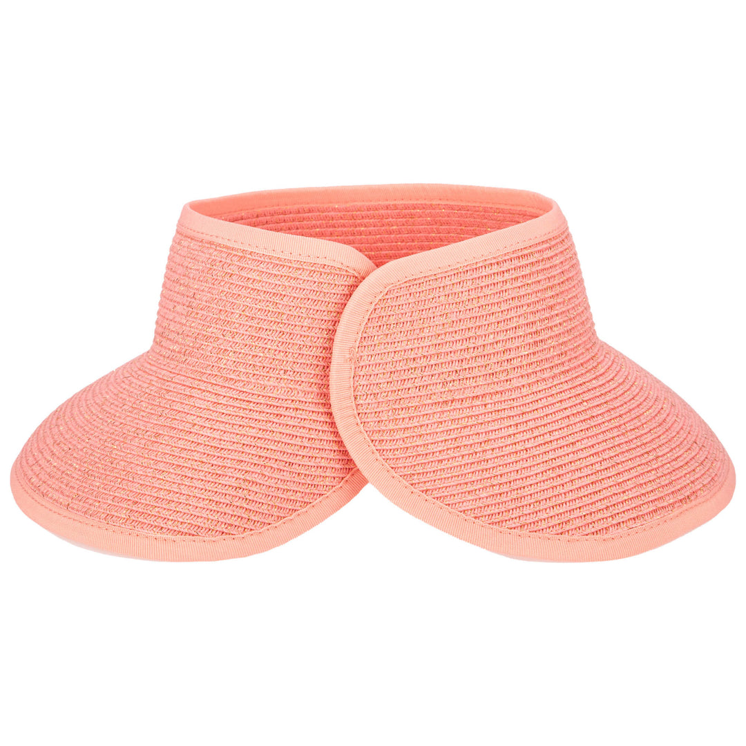 Shimmer - Ultrabraid Mini Roll Up Visor W/ Gold Lurex
