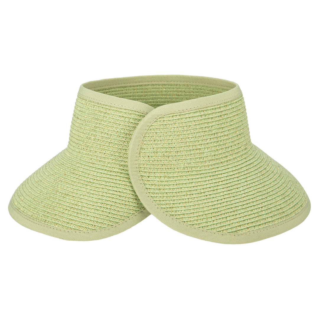 Shimmer - Ultrabraid Mini Roll Up Visor W/ Gold Lurex